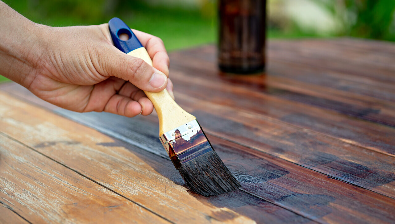 Professional Deck Staining Application